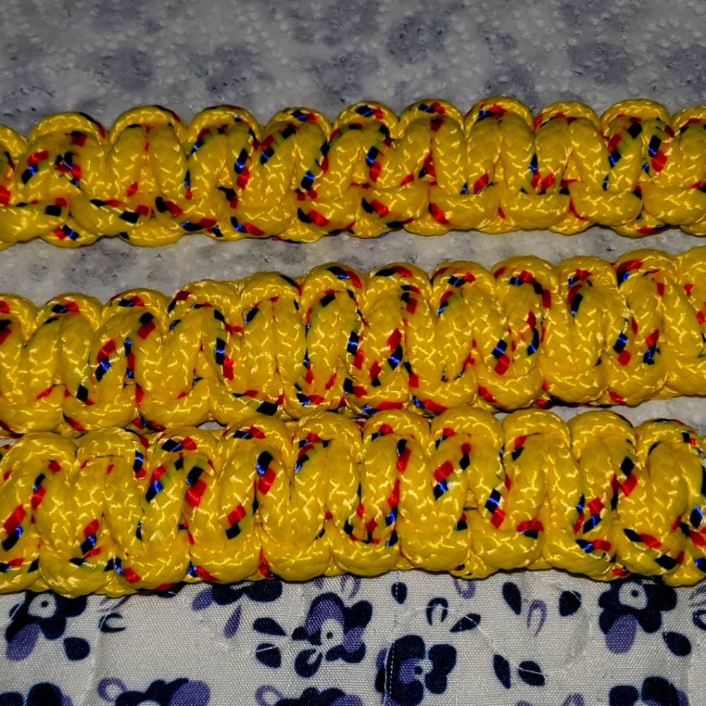 Paracord bracelets and keychains